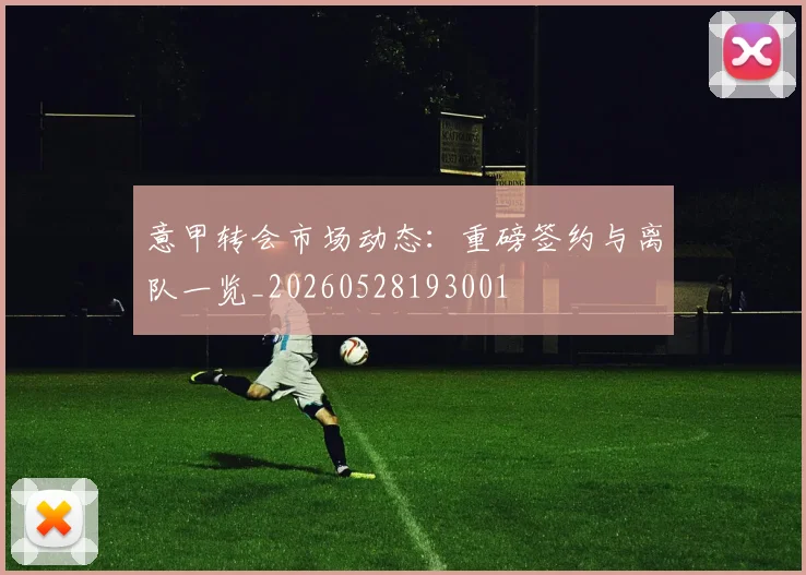 意甲转会市场动态:重磅签约与离队一览_20260528193001